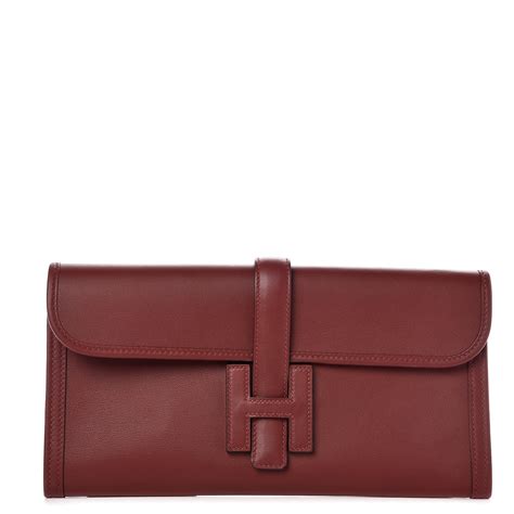 hermes rouge h jige|hermes jige elan clutch.